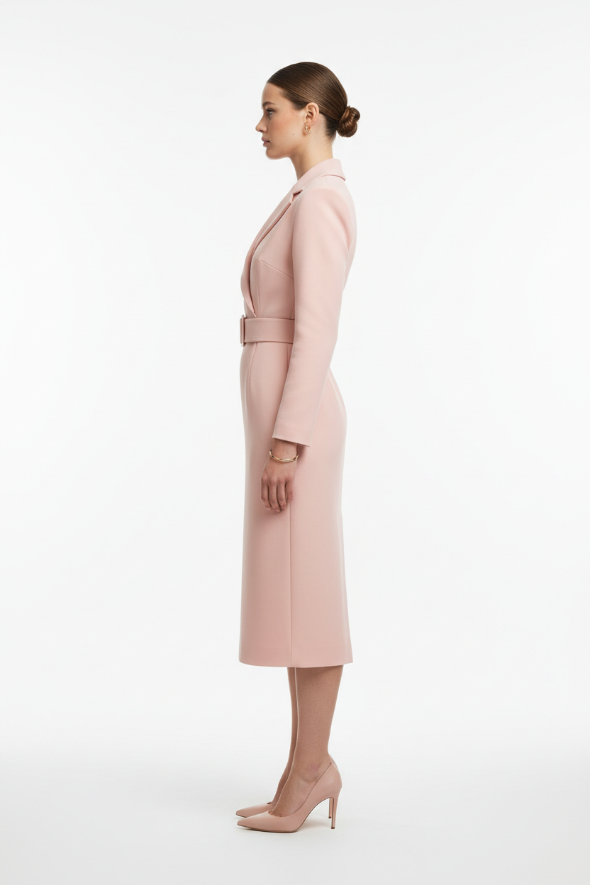 Blush Structure Dress — side view