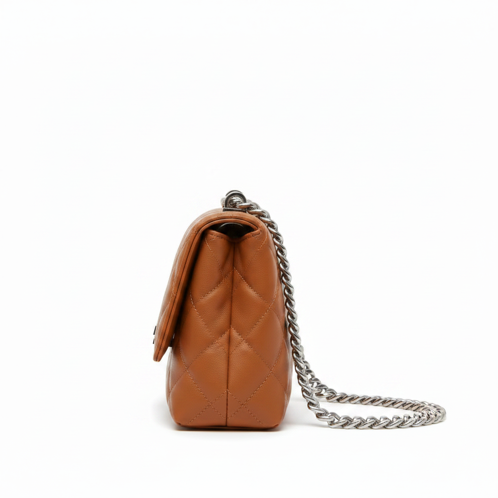 Kabelka Aurelle Cognac – boční pohled