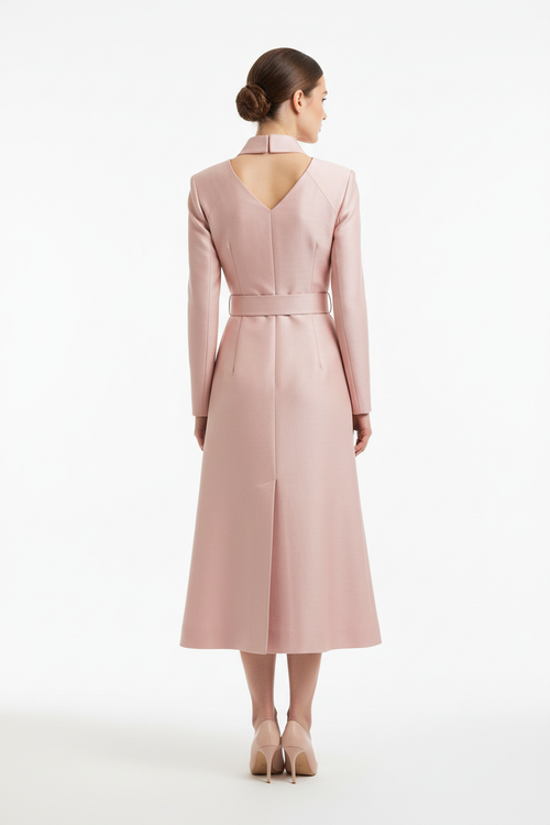 Blush Structure Dress — back view