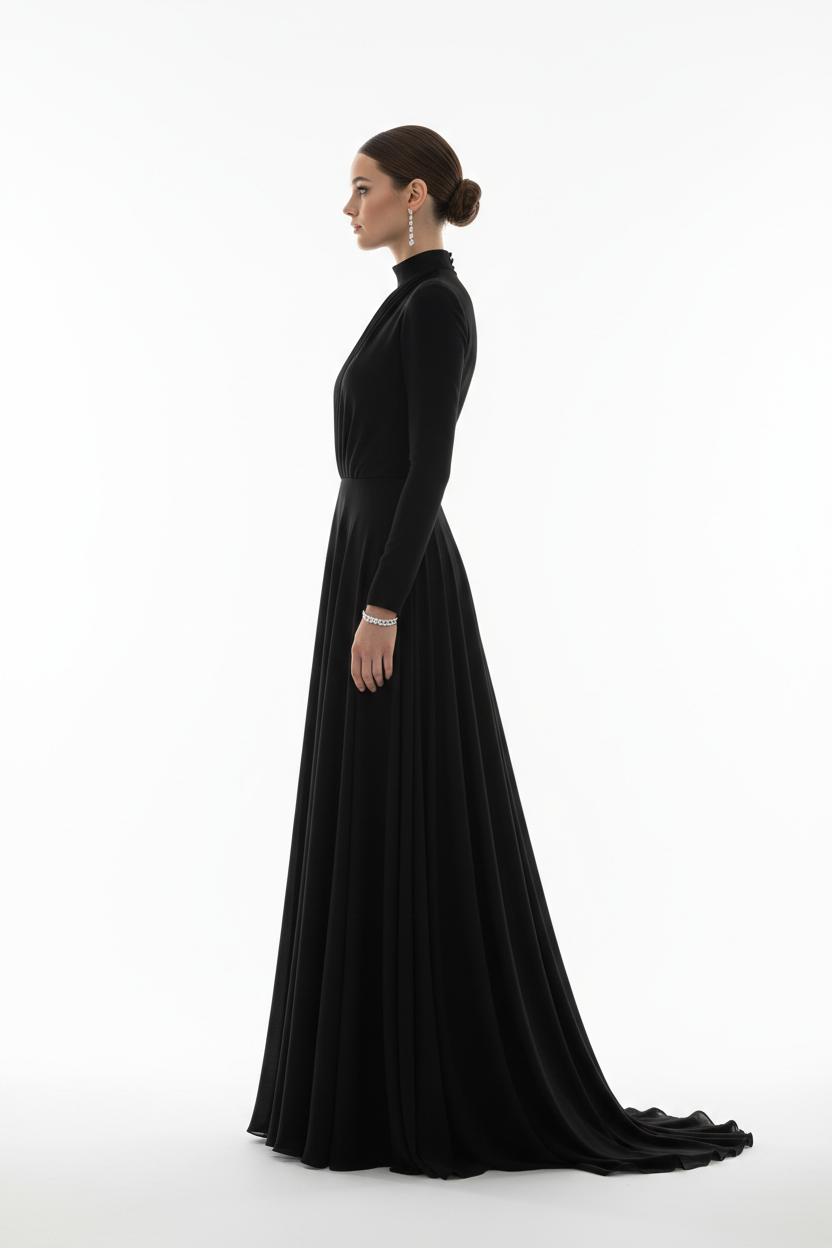 Noir Soir Evening Dress — side view
