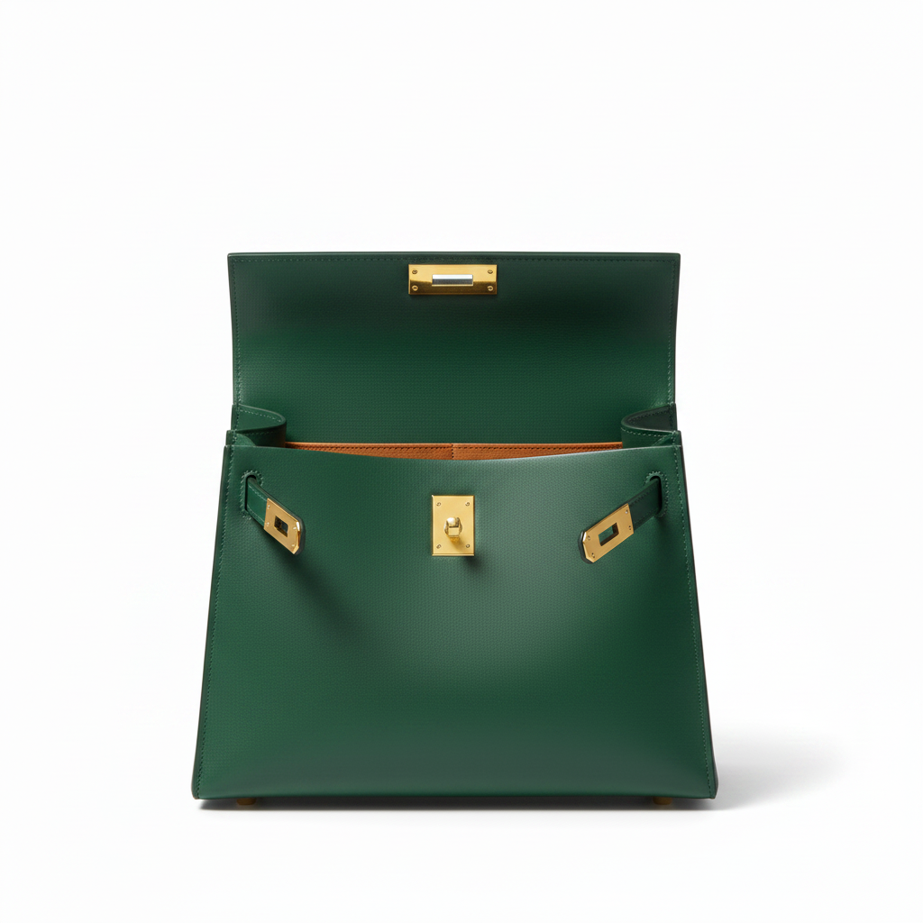 Kabelka Aurelle Emerald – pohled zevnitř