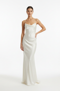Ivory Silk Dress — front view