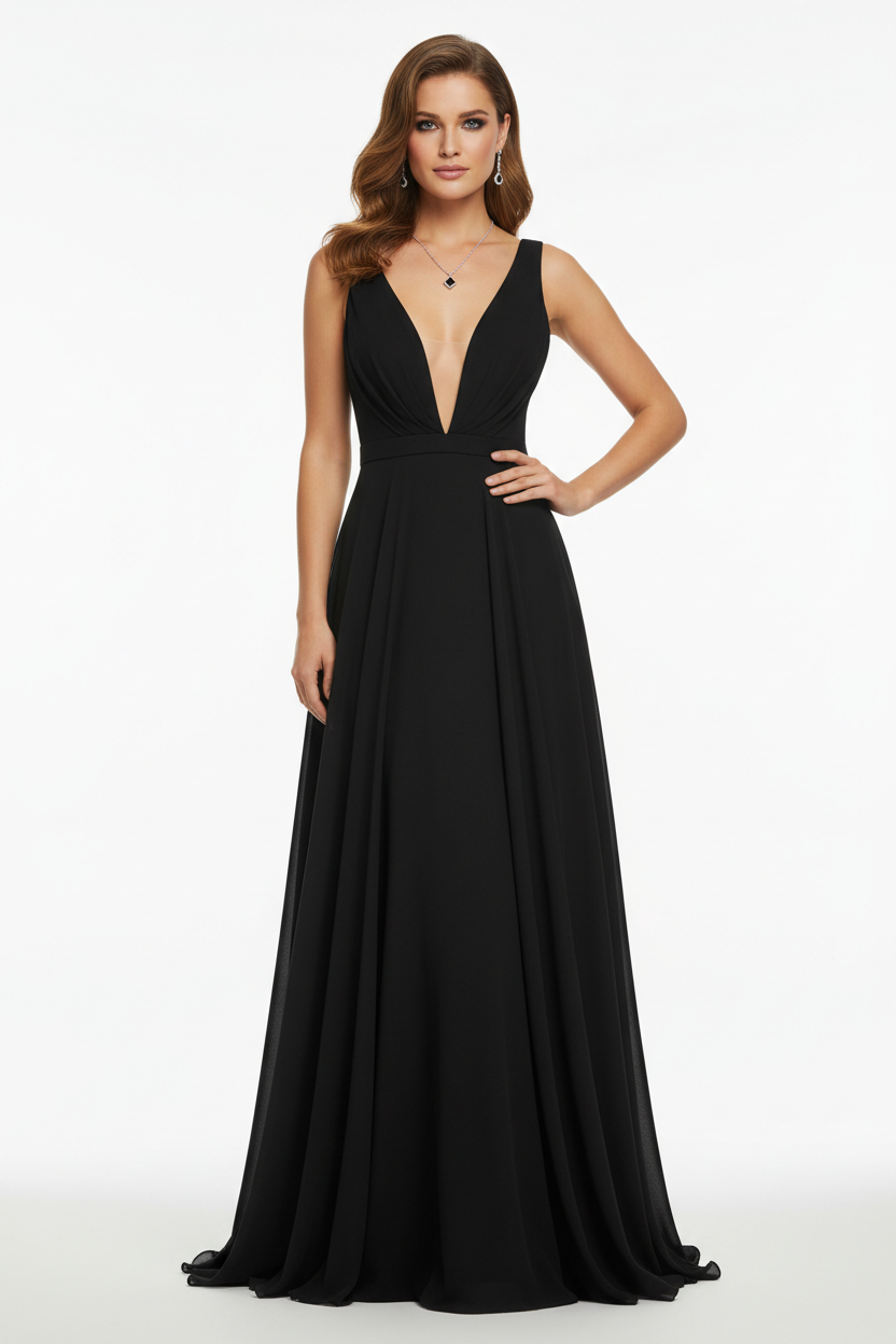 Noir Soir Evening Dress — front view